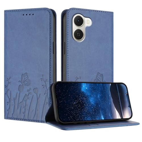 �X�}�z�P�[�X �Ή��@�� for Tecno Spark Go 3 / Pop 20 PU���U�[ �}�O�l�b�g�J�� �E�H���b�g �J�[�h�z���_�[ �t���b�v�X�^���h �L�b�N�X�^���h�t���X�}�z�P�[�X Blue
