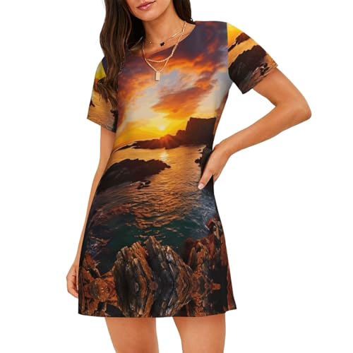 Chemise de nuit respirante Irlande Sunset pour stopper la transpiration nocturne