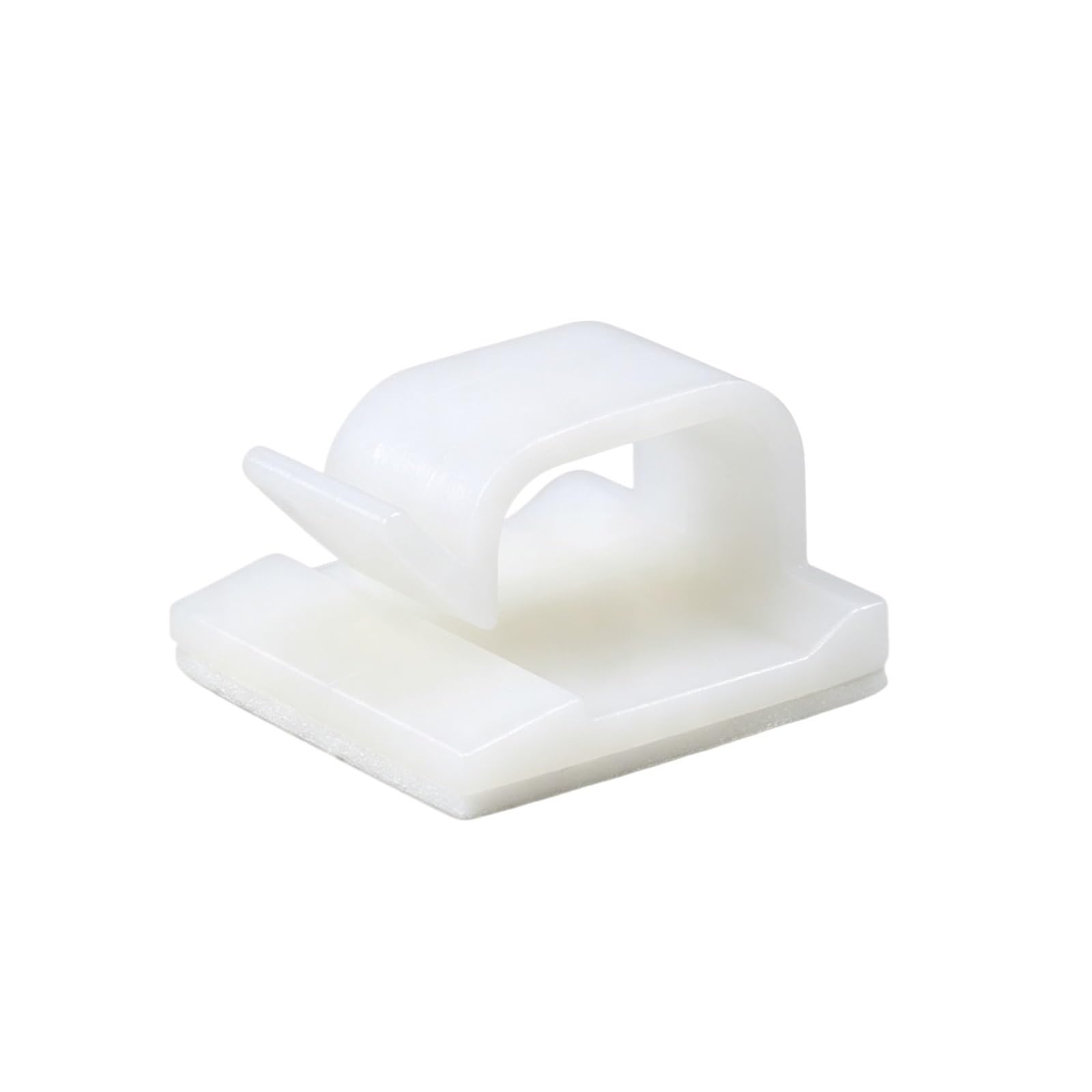 Dpnentv S White(20Pcs) Stick-On Cord Clips Self-Adhesive Wire Management Holders