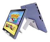iShoppingdeals Light Blue TPU Rubber Cover Case and Multi-Angle View Stand Holder for DigiLand...