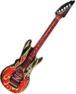 Inflatable 106cm Rock Guitar Flame Design Fancy Dress