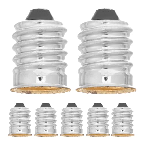SEWACC 10 Piezas Adaptador de Base de Lámpara de Convertidor de Casquillo de Bombilla con Rosca para LED Conector Compacto para Hogar Oficina y Tienda