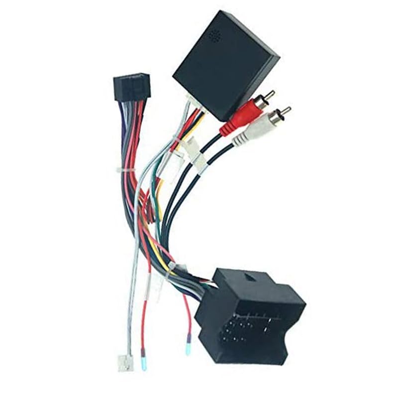 Car for Audio 16PIN Power Cord Adapter for Audio Harness with Canbus Box for Mercedes Benz B200/W211/ML/Vito/Viano 2005-2011 - (A)