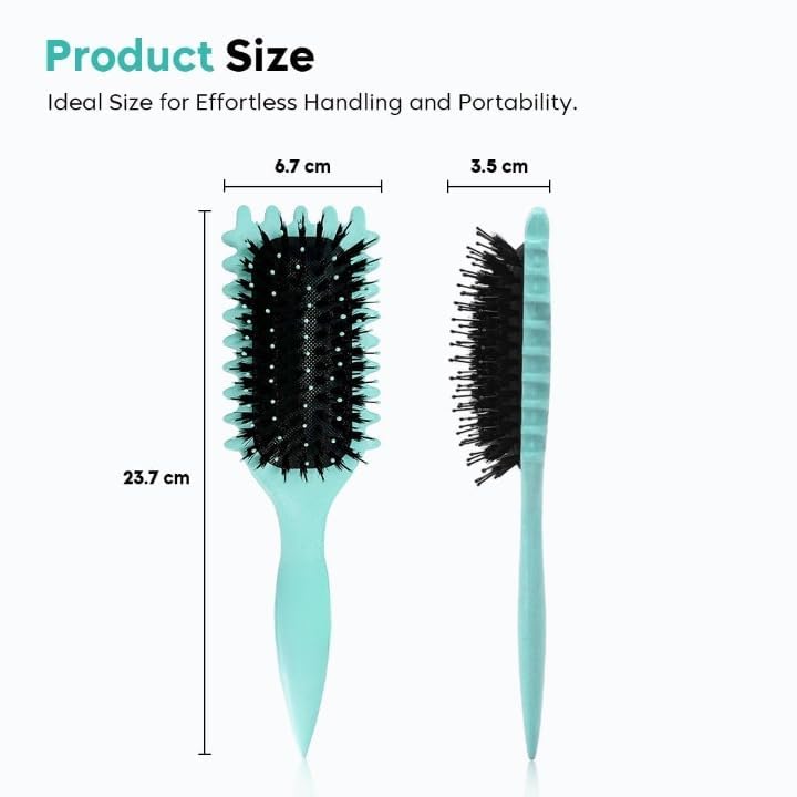 Image of PACK OF 1 - Curly Hair Comb, Curl Defining Comb, Bristle Hair Brush Styling Brush, Curly Hair Comb, Curl Detangler Hair Brush, Shaping & Defining Curls For Women