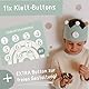 BJORKI® Geburtstagskrone Mädchen & Junge aus Musselin – Klett-Buttons mit Zahlen von 1-10 – Wendbare Krone Geburtstag Mädchen, Krone Geburtstag Junge, Krone Kindergeburtstag, Geburtstag Krone (Mint)