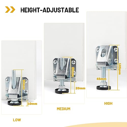 Nivelador de muebles ajustable resistente DBREAKS con acabado robusto de alta gama 6