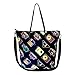 Prada Womens Black Nylon Cassette Print Shopping Tote 1BG189