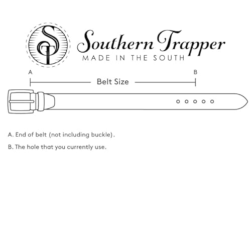 Southern Trapper Hornback Crocodile Dress Belt - Genuine Crocodile Skin - 1.5” Wide (Brown, 34) - Image 7
