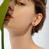 DICOSMETIC 10Pcs 925 Sterling Silver Earrings Posts Flat Pad Earring Studs 3/4/5/6/8mm Silver Earring Pads Blanks Earrings Pin with 1Pc Polishing Cloth and 10Pcs Ear Nuts for Jewelry Making - Image 6