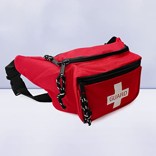 Asa Techmed - 10 Pack First Aid Waist Pack - Baywatch Lifeguard Fanny Pack - Compact For Pool, Home, Car, Outdoors, Hiking, Playground, Camping, Workplace #TOP3