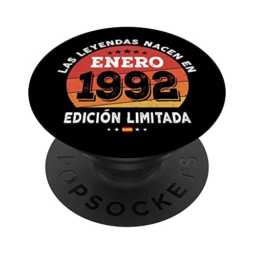 Las Leyendas nacen en Enero de 1992 - Regalo de 30 años PopSockets PopGrip Intercambiable