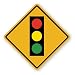 Walls 360 Peel & Stick Traffic and Street Sign Wall Decals: Traffic Light Sign (12 in x 12 in)