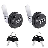 Amplia gama de aplicaciones: ideal para cajas de herramientas, armarios, cajones, buzones de correo, taquillas escolares u otros donde las llaves no son adecuadas. Cerradura de recambio para cerrar puertas de chapa de cualquier tipo, ideal para buzones, taquillas, vitrinas o armarios de acero en talleres.