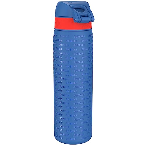 Ion8 NFL Buffalo Bills Lightweight Steel Water Bottle, 600 ml/20 oz, Non-Insulated, Leak Proof, Easy to Open, Secure Lock - Image 2