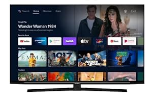 GRUNDIG (65 GUB 8240) Fernseher 65 Zoll (164 cm) Android TV, LED TV, 4K UHD, HDR10+, Dolby Vision, Dolby Atmos, Chromecast Built-in, Micro Dimming Engine, Smart TV, Schwarz