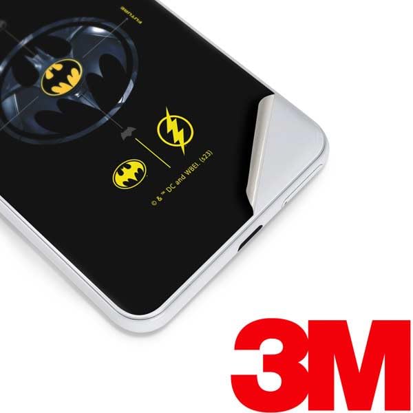 Skinit Decal Phone Skin Compatible with Google Pixel 3 - Officially Licensed Warner Bros The Flash Movie: Batman Multiverse Logos Design
