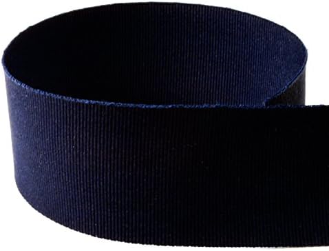 USA | American Made 7/8" Navy Solid Grosgrain Ribbon - 100 Yards - (Multiple Widths & Yardages Available)