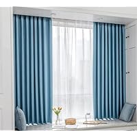 青色カーテン様 Amazon.co.jp: 青 遮光カーテン 遮光カーテン 79 X106インチ スーパー