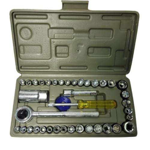 Maleta de Ferramentas Jogo De Soquetes +Chave Catraca 40pcs