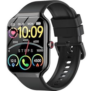 Smart Watch for Men Women Answer/Make Call, 1.96" HD Touch Screen SmartWatch,Heart Rate/SpO2/Sleep Monitor, 100+ Sport Activity Tracker Step Counter, IP68 Waterproof Fitness Tracker for Android iOS