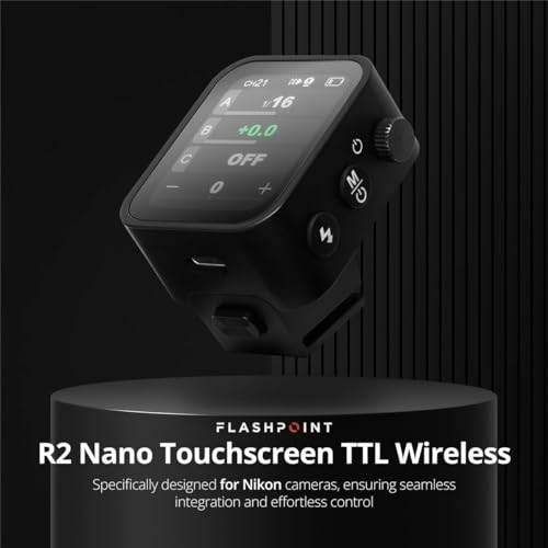 Flashpoint R2 Nano Touchscreen TTL Wireless Flash Trigger for Nikon, Godox X3 N - Thumbnail 2