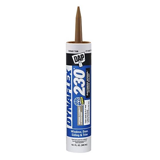 DAP Dynaflex 230 Premium Elastomeric Sealant, Cedar Tan, 10.1 Oz (7079818412)