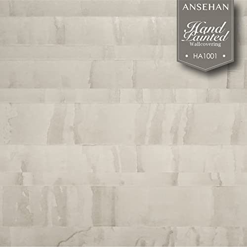 Ansehan Wallcovering Ha1001 Stariver Designer Project Handcrafted Luxurious Wallcovering Decorative Surface Material For Renovation And Diy, Wall Door Panel, 36" W X4 Yard L, Pearl Ivory/Bone White #TOP1