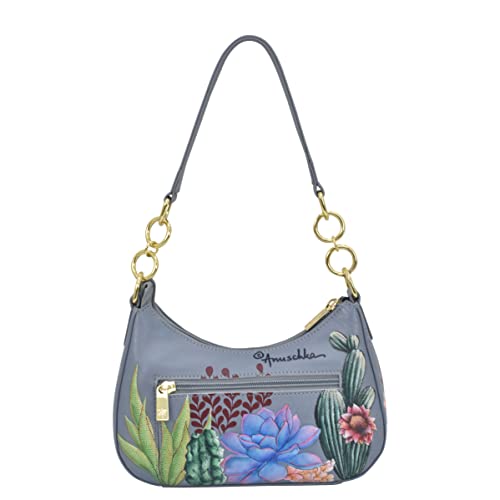 Image of Anuschka Women's Original Hand-Painted Genuine Leather Small Convertible Hobo