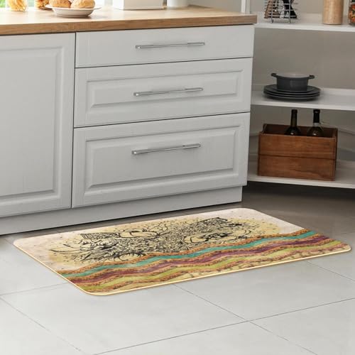 Alfombrillas de cocina absorbentes alfombras lavables pasillo VAPOKF 7