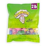 WARHEADS - Extreme Sour Hard Candy - Sour Apple, Black Cherry, Blue Raspberry, Lemon & Watermelon Flavors, Great For Parades - 2 lb. Bulk Bag