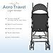 Dream On Me Aero Travel Lightweight Umbrella Stroller, Easy to Fold and Carry Travel Stroller, Adjustable and Removable Canopy