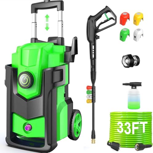 Heavy Duty 5000 PSI Pressure Washer with Nozzles