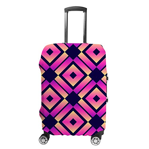 Housse de valise élastique dégradé néon abstrait protège-bagage lavable en polyester