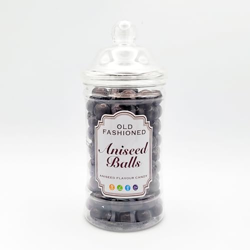 Aniseed Balls Halal Victorian Jar Gift Vintage Old English Sweets Reusable Jelly Traditional | 400g