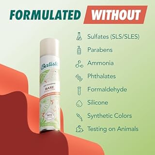 Batiste Dry Shampoo, Bare Fragrance, Refresh Hair and Absorb Oil Between Washes, Waterless Shampoo for Added Hair Texture and Body, 5.71 oz