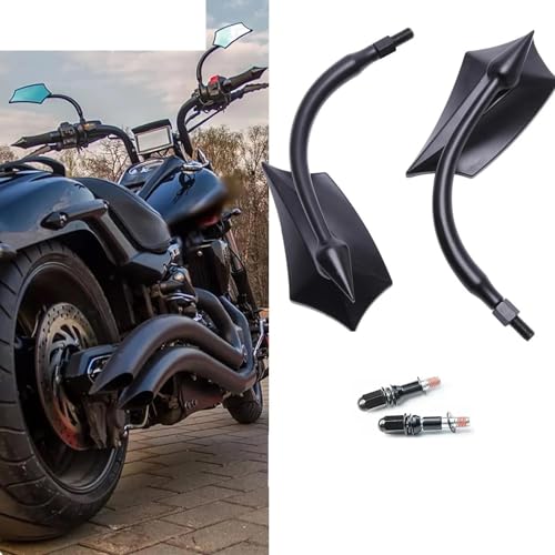 Espejo retrovisor de manillar M8 antirreflejo para Sportster 6