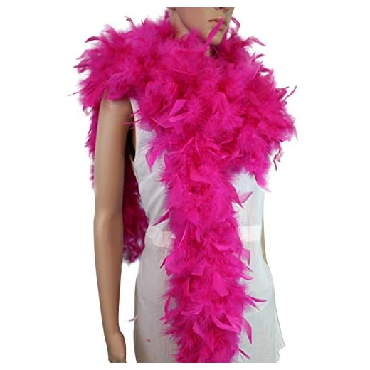 80 Gram, 2 Yards Long Turkey Chandelle Feather Boa 10 Color, Great for Party, Wedding, Halloween Costume, Christmas Tree Decoration (Berry)
