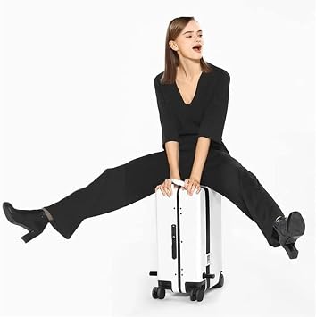 Smart Auto-Following Electric Luggage/Board Trolley Case/Mobility Suitcase Car/USB Rechargeable Trolley Case, 100Kg Load Color B