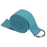 accesorios yoga book Color:azul. TOOGOO (R) - Cinturón ajustable con anilla en D para yoga y fitness, color azul, 180*3.8cm, Azul