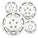 Hubcaps 14 inch Wheel Covers - (Set of 4) Hub Caps for 14in Wheels Rim Cover - Car Accessories Silver Hubcap Best for 14inch Cars Standard Steel Rims - Snap On Auto Tire Replacement Exterior Cap