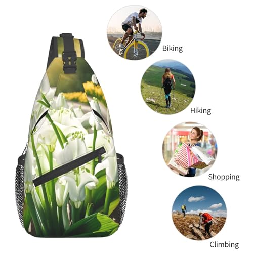 Mochila cruzada MyPiky Bell con diseño de orquídea miniatura 6