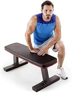Marcy Deluxe Versatile Flat Bench Workout Utility Bench with Steel Frame
