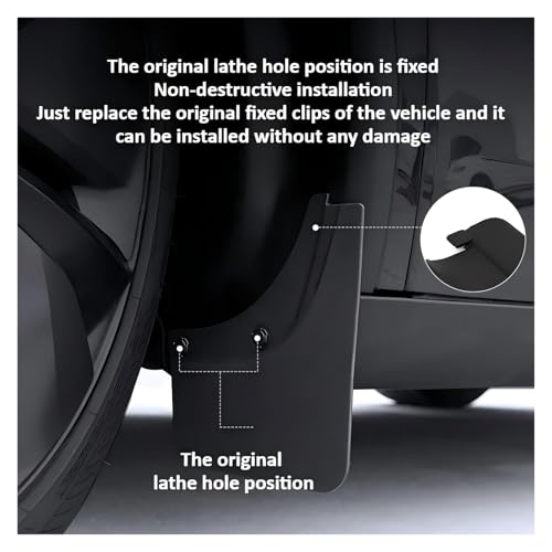 Garde-boue de voiture splash pour Tesla Model Y Juniper 2025 - 3