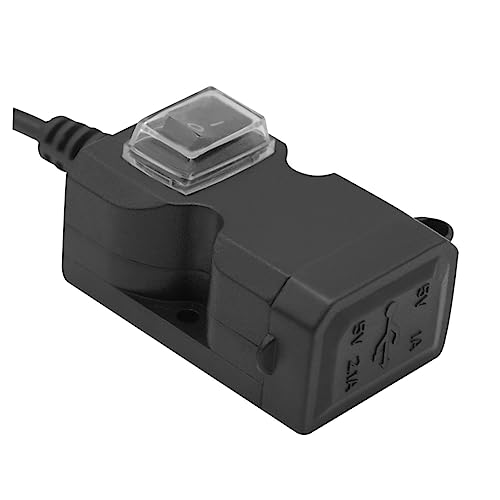 Mobestech Motorcycle USB Charger Handlebar Rear Mirror Adapter with 3.1a Fast Charge for 12v Bikes