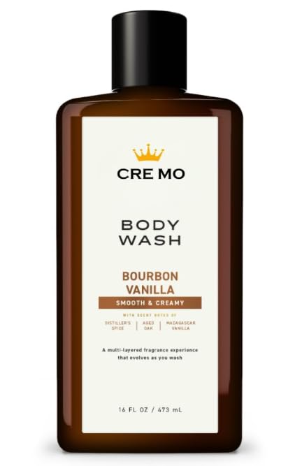 Mens Body Wash Bourbon Vanilla scent 16 oz (1 Pack)