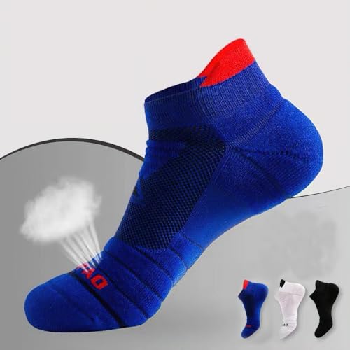 5 Pairs Mens Socks Cushioned Breathable Athletic Ankle Running Sports Crew Sock Low Cut Size 7-94