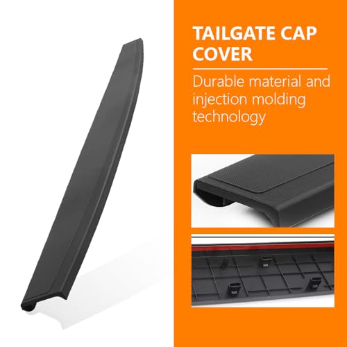 Image of G-PLUS Tailgate Molding Cap Top Protector Molding Trim | Compatible with Chevy Silverado GMC Sierra 1500 2014-2018 / Silverado Sierra 2500HD 3500HD 2015-2019 22763062, GM1904110