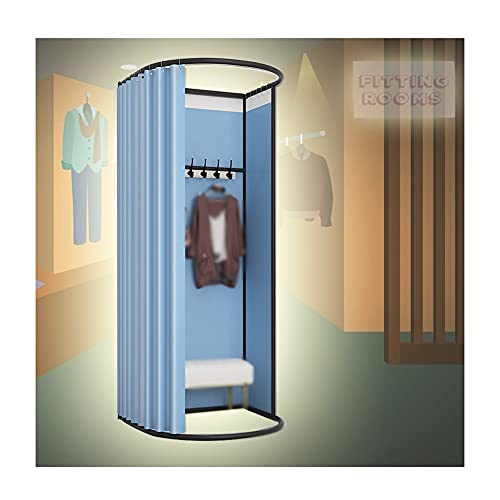 YJFENG Bekleidungsgeschäft Umkleidekabine, Tragbar Kleidungsstück Ersetzen Datenschutz, Löste Sich Umkleidekabine Für Outdoor Toilette, Verdunkelungsvorhang Aus Stoff Mit Metallrahmen Cover