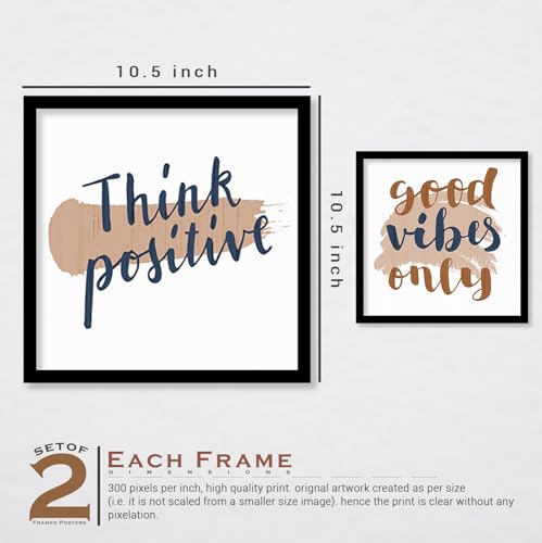 ARTELLY Motivational Wall Frames Inspirational Quotes Wall Frames For Home Office Study Room Decor Posters With Frame (Set of 4) (Medium, Quote 2) - Image 5