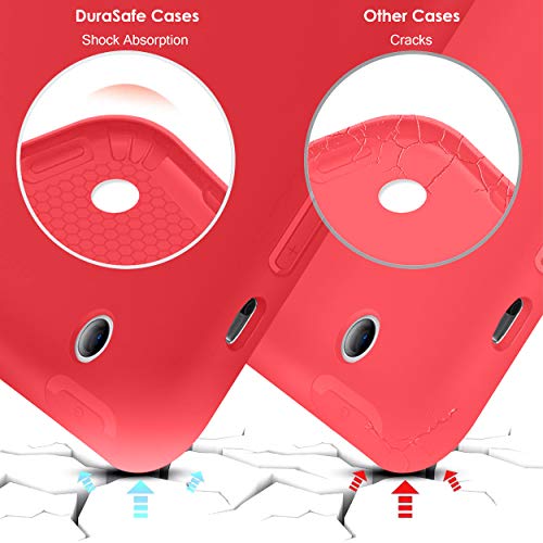 Image of DuraSafe Cases for iPad 10.2 9 8 7 2021 2020 2019 TPU Case A2602 A2604 MK2N3HN /A MK2P3HN /A A2603 A2605 MK663HN /A MK6A3HN /A MK693HN /A A2270 MYLC2HN /A MYL92HN /A A2428 A2429 A2430 A2197 MW762HN /A - Red